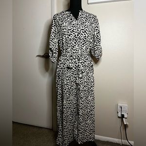 Everly Black and Cream Dress